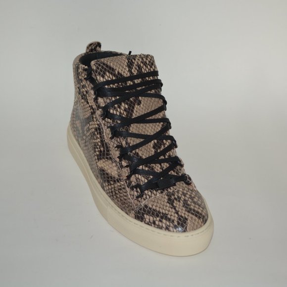 NEW BALENCIAGA HITOP ARENA PYTHON SNAKE PRINT LEATHER SNEAKERS US 7 EU 40 MENS - Picture 8 of 9